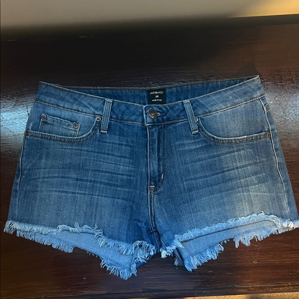 Just Black Medium Blue Jean Shorts